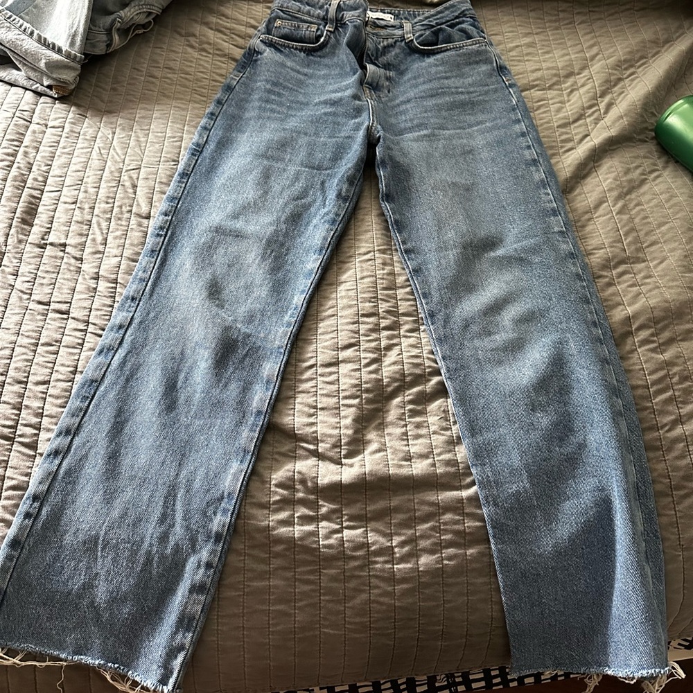 zara high rise jeans